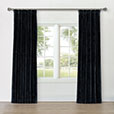 UMA VELVET CURTAIN PANEL IN CHARCOAL