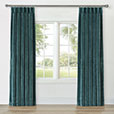 UMA VELVET CURTAIN PANEL IN TEAL