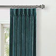 UMA VELVET CURTAIN PANEL IN TEAL