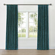 UMA VELVET CURTAIN PANEL IN TEAL