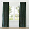 UMA VELVET CURTAIN PANEL IN EMERALD