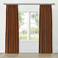 UMA VELVET CURTAIN PANEL IN ORANGE
