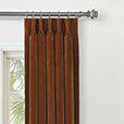 UMA VELVET CURTAIN PANEL IN ORANGE