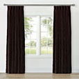 UMA VELVET CURTAIN PANEL IN BROWN