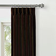 UMA VELVET CURTAIN PANEL IN BROWN
