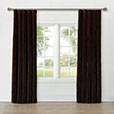 UMA VELVET CURTAIN PANEL IN BROWN