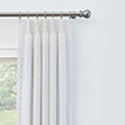 LILLA FIL COUPE CURTAIN PANEL IN WHITE
