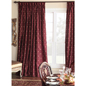 Rainier Scarlet Curtain Panel