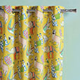 Hullabaloo Grommet Curtain Panel In Lemon