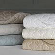 Viola Quilted Coverlet in Dove