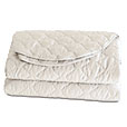 Viola Quilted Coverlet in Ivory