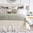 Viola Quilted Coverlet in Ivory