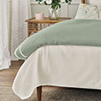 Matera Pique Coverlet in Ivory