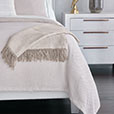 Meadow Basketweave Coverlet in Sandstone