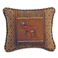 Dakota: Embroidered Moose Collage Decorative Pillo