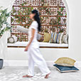 DALEYZA EMBROIDERED DECORATIVE PILLOW
