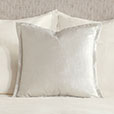 Adrienne Metallic Decorative Pillow In Frost