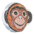 Wilder Monkey Decorative Pillow