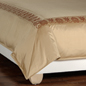Anthemion Gold/Shiraz Duvet Cover