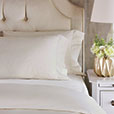 Gianna Hemstitch Duvet Cover in Ivory