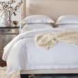 Gianna Hemstitch Duvet Cover in White