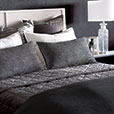 Pierce Solid Duvet Cover In Onyx