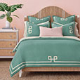 Resort Aqua Fret Duvet Cover