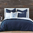 Shiloh Linen Duvet Cover in Indigo