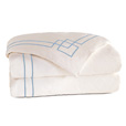 Grafico Ivory/Azure Duvet Cover