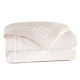 Grafico Ivory/White Duvet Cover