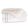 Grafico White/Antique Duvet Cover