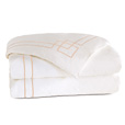 Grafico White/Nectar Duvet Cover