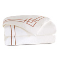 Grafico White/Shiraz Duvet Cover