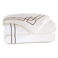 Grafico White/Walnut Duvet Cover