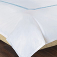 Tessa White/Sky Duvet Cover