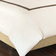 Cornice Ivory/Truffle Duvet Cover