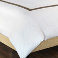 Cornice White/Truffle Duvet Cover