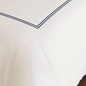 Enzo Ivory/Navy Duvet Cover