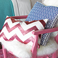 Sparkle Pink Chevron