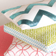 Sparkle Aqua Chevron