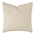 Coperta Diamond Quilted Euro Sham in Almond