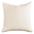 Coperta Diamond Quilted Euro Sham in Ivory