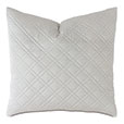 Coperta Diamond Quilted Euro Sham in Silver