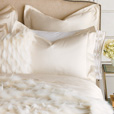 Lusso Sateen Euro Sham in Ivory