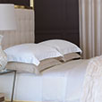 Lusso Sateen Euro Sham in White
