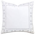 Nicola Embroidered Border Euro Sham in Gray