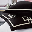 Resort Black Fret Euro Sham