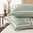 Resort Mint Fret Euro Sham