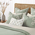 Resort Mint Fret Euro Sham