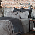 Shiloh Linen Euro Sham in Charcoal